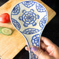 Hand-Painted Mughal White Spoon Rest