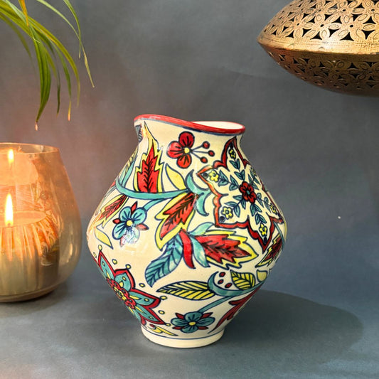 Inayat Mughal Handprinted Vase