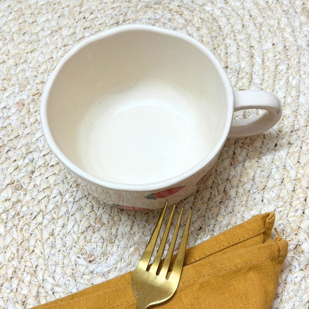 Strawberry Soup Bowl - Premium Ceramic