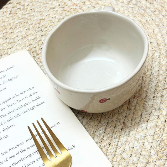 Lil Cherry Ceramic Soup Bowl Cup