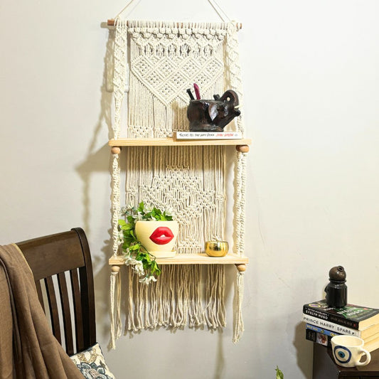 Boho charm double plank Wall Hanging - Trending