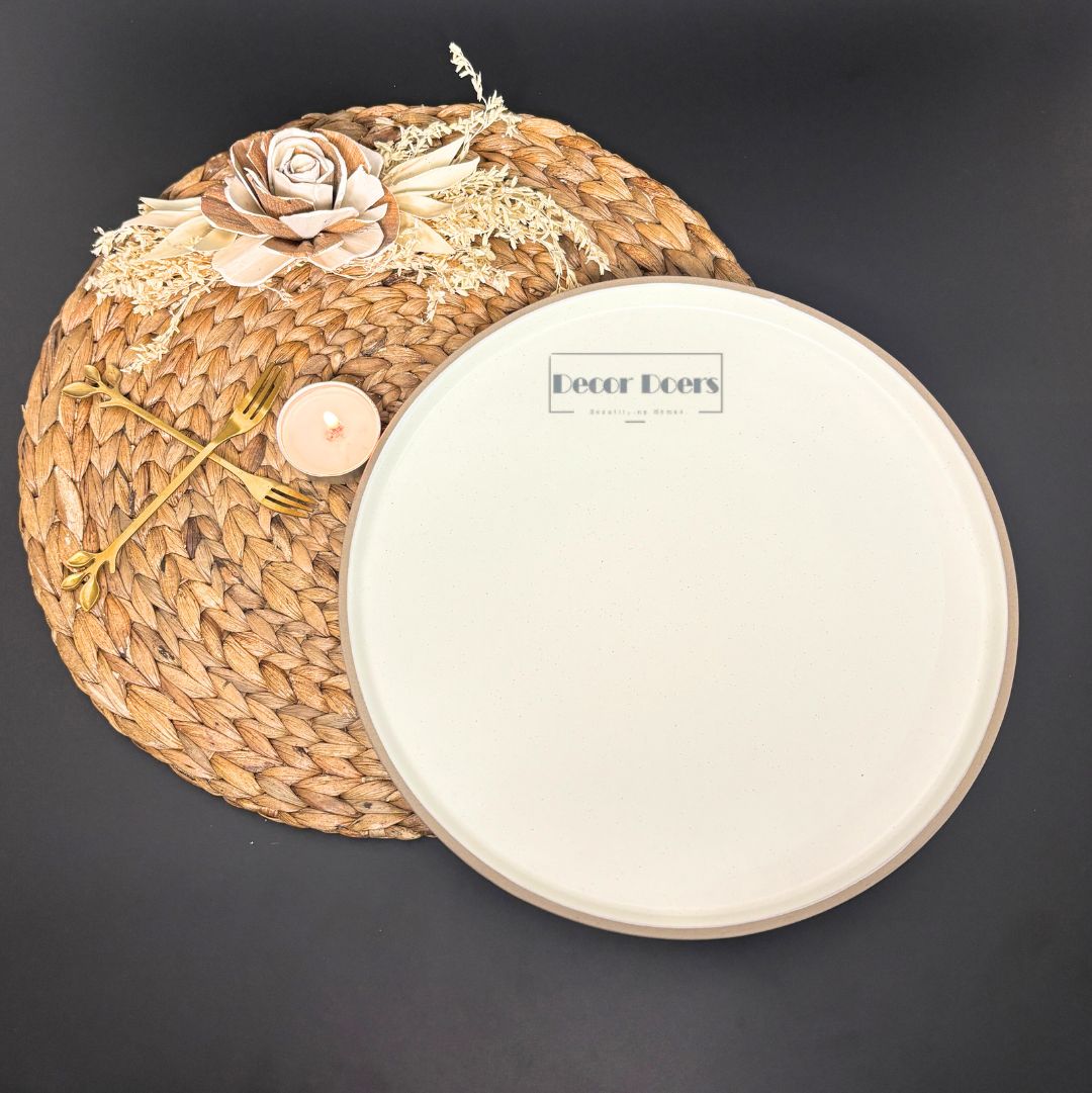 Everyday Essential 10 Inch Rim Plate – Premium Dinnerware for Daily Use
