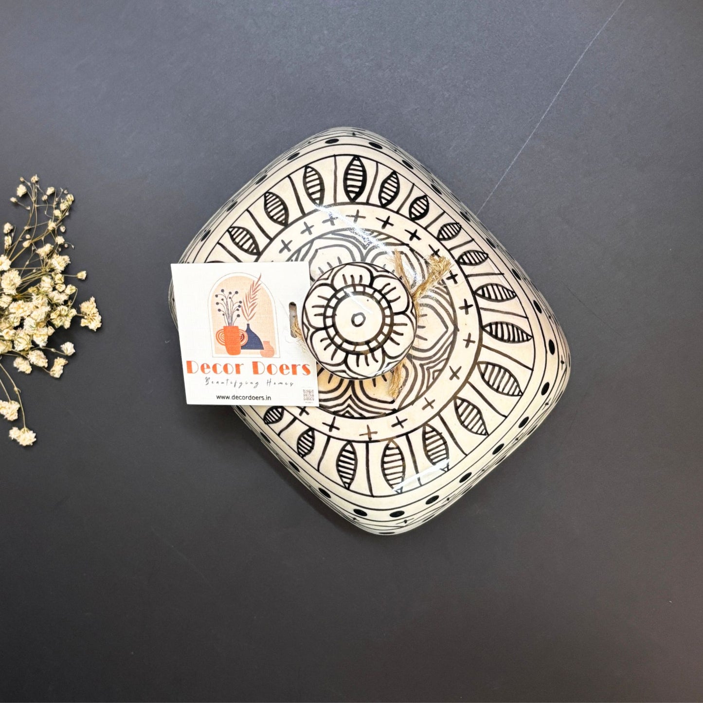 Mozarella Butter Dish - Handcrafted Ceramic Butter Dish with Lid