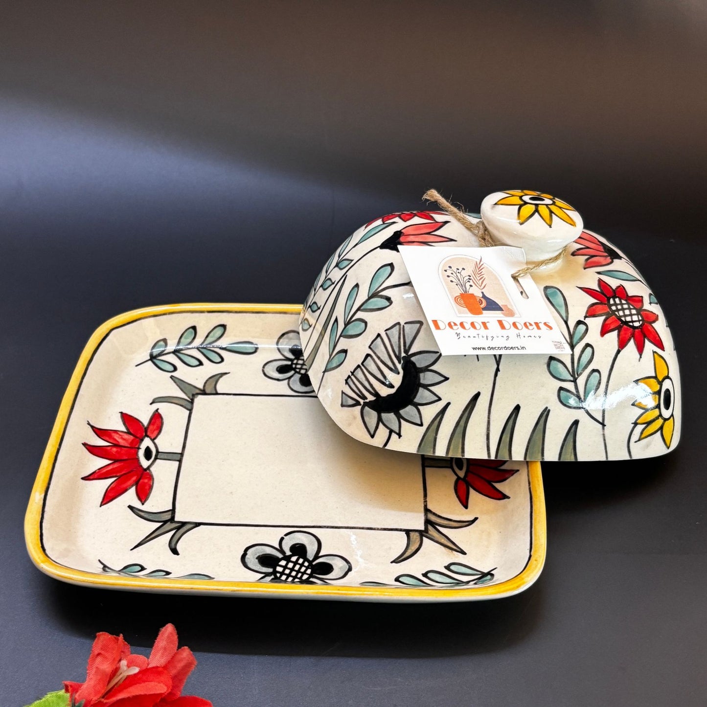 Garden Glow Butter Dish