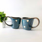 Elm Blue Ceramic Coffee Mugs Set of 2