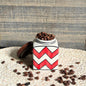 Red Hot Small Airtight Jar with Wooden Lid - Stylish Ceramic Jar