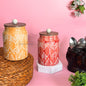 Barn Jade Airtight Ceramic Jar with wooden lid Set of 2