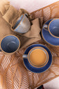 Rustic Azure Ceramic Tea Cup [Set of 6]
