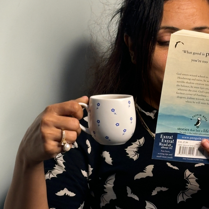 Blue Blossom Ceramic Mug Set