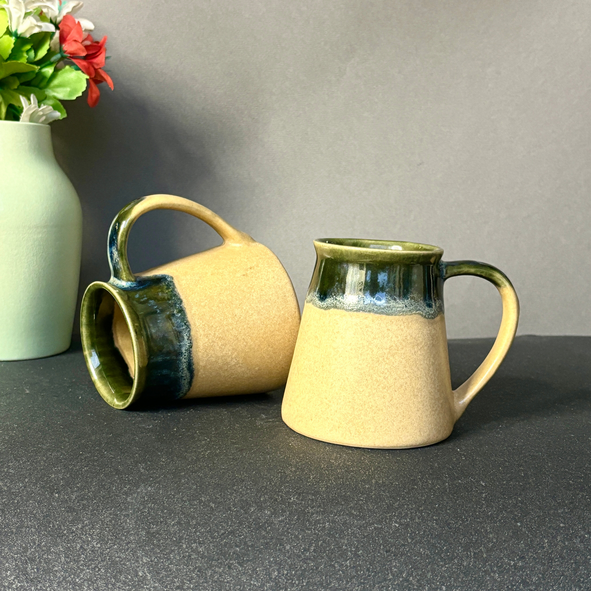Beeker Coffee Mug Set of Two