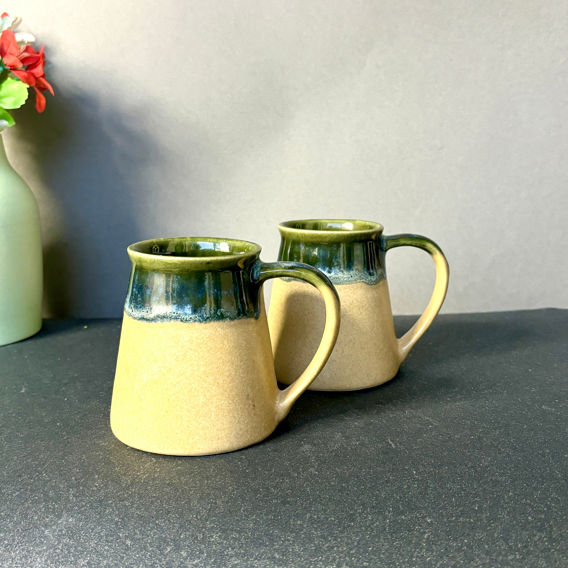 Beeker Coffee Mug Set of Two