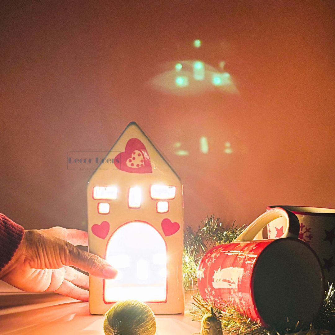 Christmas Gift hamper  Red Heart House with Mugs