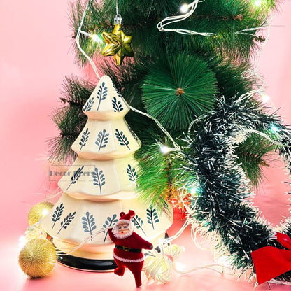 Santa Surprise Christmas Tree set of 3