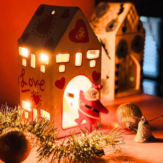 Christmas Gift hamper  Red Heart House with Mugs