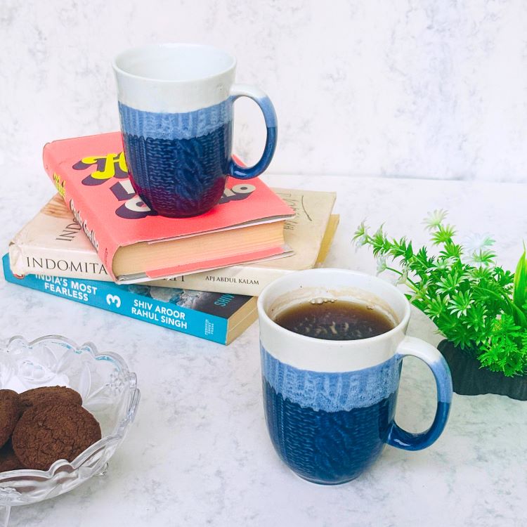 Azure Bliss Coffee Mug Set of Two