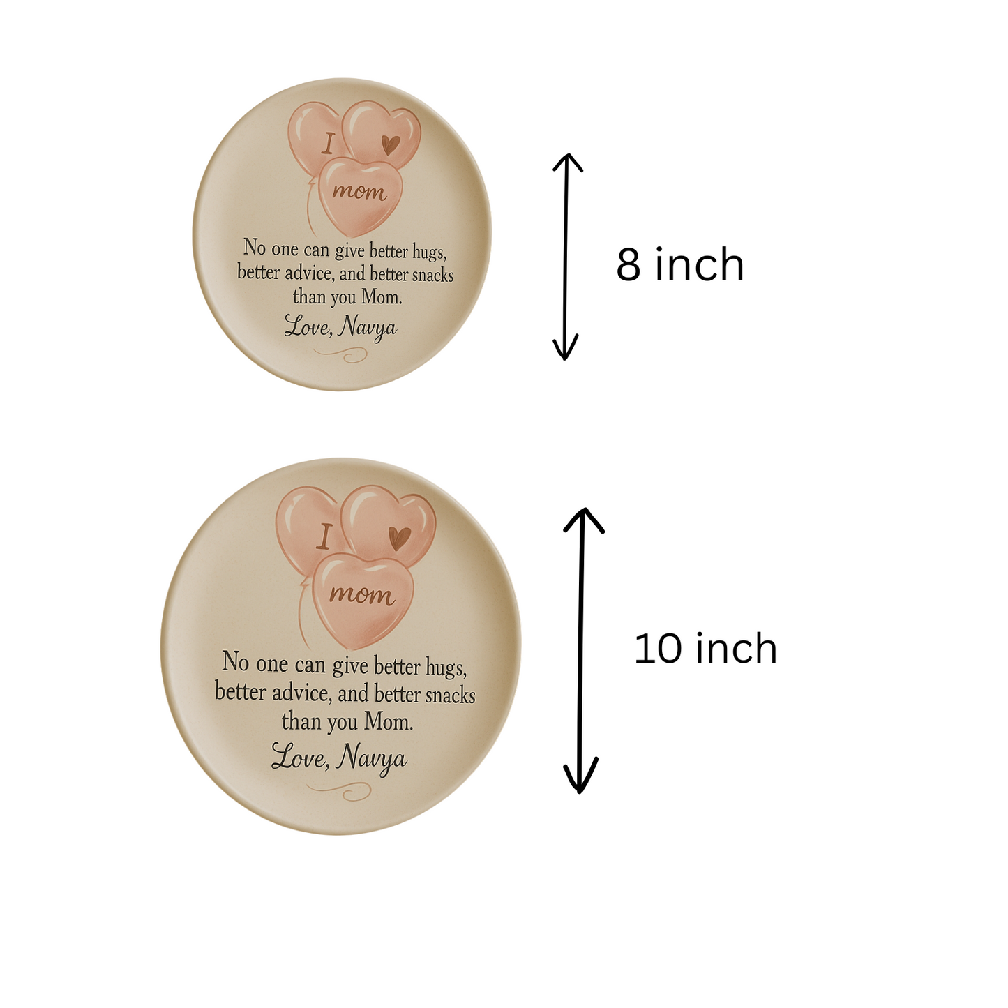 Heartfelt Love Quote to Mom [Customize Wall Plates]