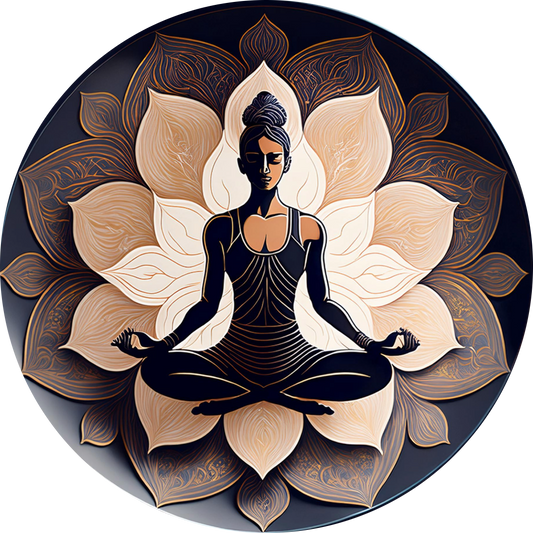 Deep Asana Ceramic Wall Plate